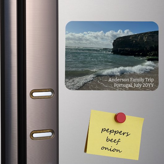 Aangepaste Familie Vakantie Foto Koelkastmagneet. Magneet