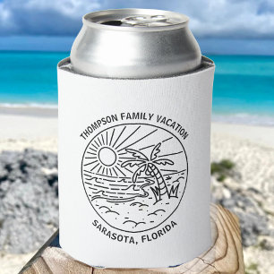 Aangepaste familie vakantie Lake Life Zomer Beach Blikjeskoeler