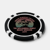 Aangepaste familie vakantie tropische reis Souveni Poker Chips (Enkel)