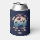 Aangepaste familie vakantie zomer strand reis blikjeskoeler (Blikje Achterkant)