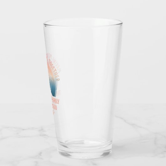 Aangepaste familie vakantie zomer strand reis glas (Links)