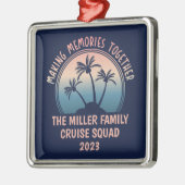 Aangepaste familie vakantie zomer strand reis metalen ornament (Links)