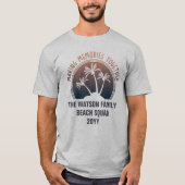 Aangepaste familie vakantie zomer strand reis t-shirt (Voorkant)