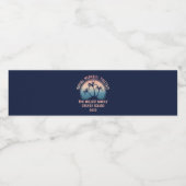 Aangepaste familie vakantie zomer strand reis waterfles etiket (Enkel label)