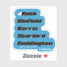 Aangepaste Familie Vinyl Sticker-Blauw Sticker