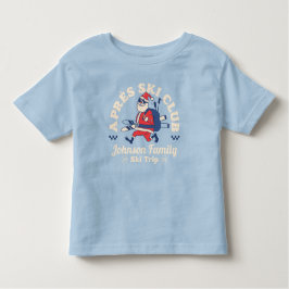 Aangepaste Familie Vrienden Groep Ski Trip Ski's Kinder Shirts