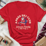 Aangepaste Familie Vrienden Groep Ski Trip Ski's T-shirt<br><div class="desc">Creëer blijvende herinneringen met onze aangepaste Ski Trip shirt voor gezinnen, vrienden of groepen. Dit shirt voor een aangepaste familieskitocht is ideaal om uw sneeuwavontuur te vieren. Personaliseer met uw familienaam of groepsreisgegevens om het uniek voor u te maken. Ideaal voor skiliefhebbers en wintervakantie souvenirs, het is geweldig voor bijpassende...</div>