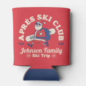 Aangepaste Familie Vrienden Groep Ski Trip Snowboa Blikjeskoeler (Achterkant)