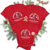 Aangepaste Familie Vrienden Groep Ski Trip Snowboa T-shirt