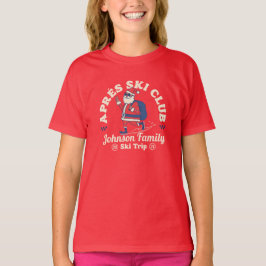 Aangepaste Familie Vrienden Groep Ski Trip Snowboa T-shirt
