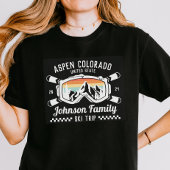 Aangepaste Familie Vrienden Ski Trip Groep Matchin T-shirt