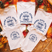 Aangepaste Familie Vrienden Skitocht Matching Groe T-shirt