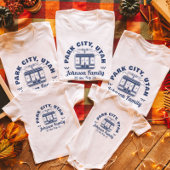 Aangepaste Familie Vrienden Skitocht Matching Groe T-shirt