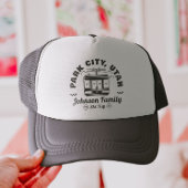 Aangepaste Familie Vrienden Skitocht Matching Groe Trucker Pet