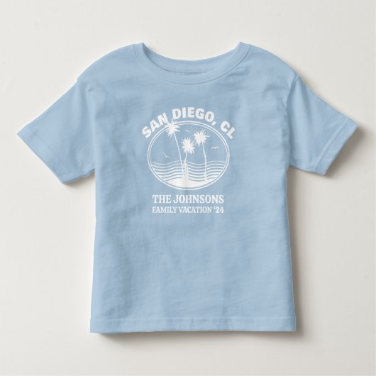 Aangepaste familie vrienden strand vakantie matchi kinder shirts (Voorkant)