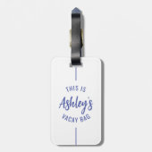 Aangepaste Familie Zomer Strandreis Groep Matching Bagagelabel (Achterkant verticaal)