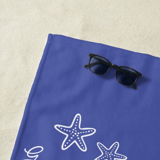 Aangepaste Familie Zomer Strandreis Groep Matching Strandlaken (In situ)