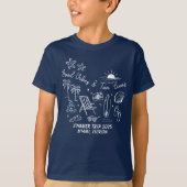 Aangepaste Familie Zomer Strandreis Groep Matching T-shirt (Voorkant)