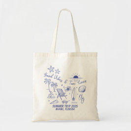 Aangepaste Familie Zomer Strandreis Groep Matching Tote Bag