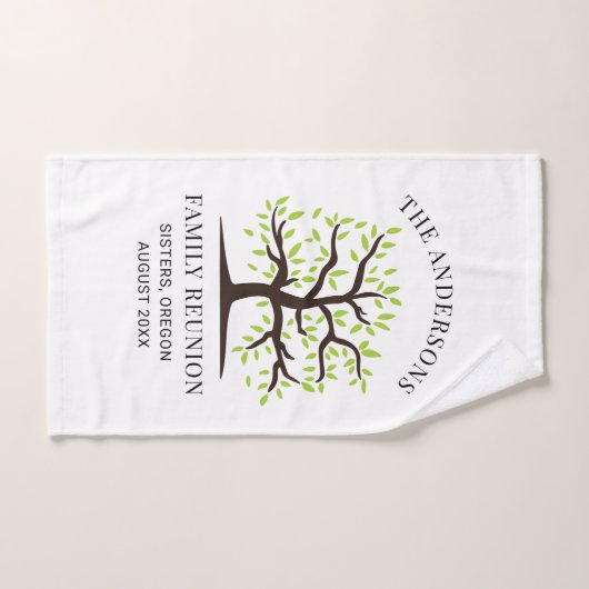 Aangepaste familiebijeenkomst neven Jaarlijks even Handdoek (Handdoek)