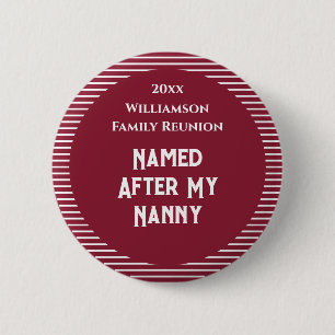 Aangepaste familiebijeenkomstonderscheiding ronde button 5,7 cm