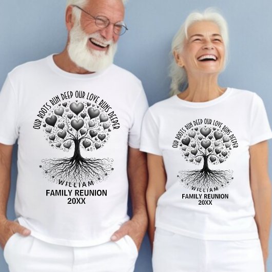 Aangepaste familiebomenreünie t-shirt