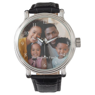 Aangepaste familiefootnaam personaliseren horloge