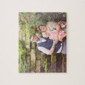 Aangepaste familiefortret foto legpuzzel (Verticaal)