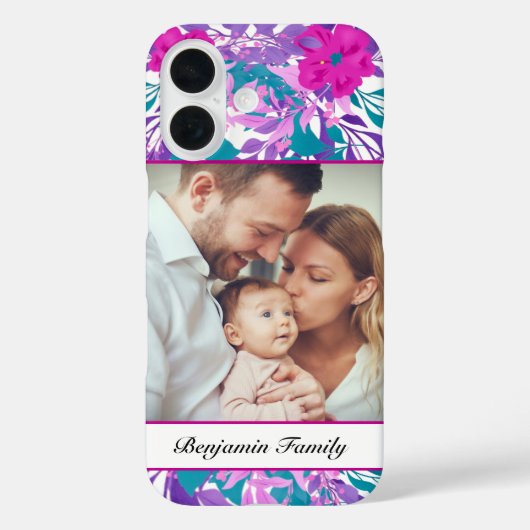 Aangepaste familiefoto aanpassen Case-Mate iPhone case (Achterkant)