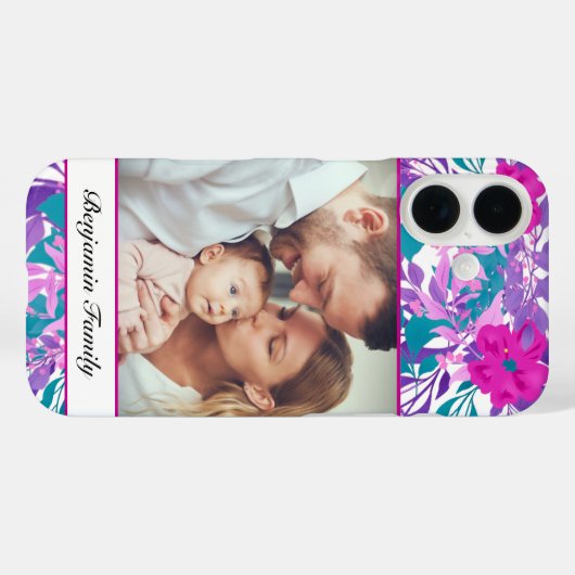 Aangepaste familiefoto aanpassen Case-Mate iPhone case (Achterkant (horizontaal))