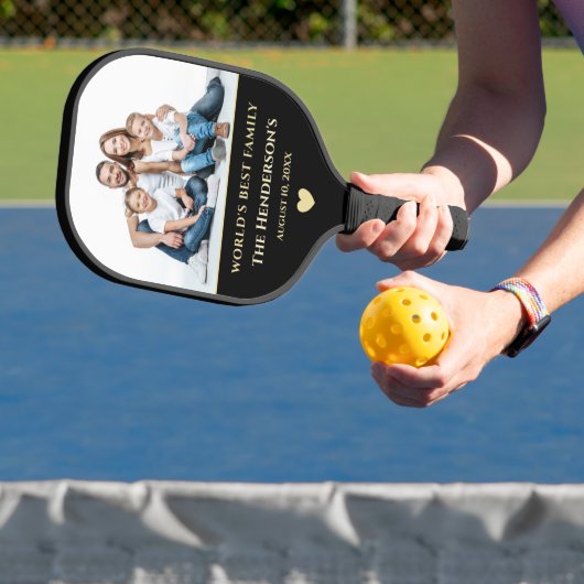 Aangepaste familiefoto aanpassen pickleball paddle (Insitu)