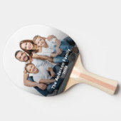 Aangepaste familiefoto aanpassen tafeltennisbatje (Zijkant)