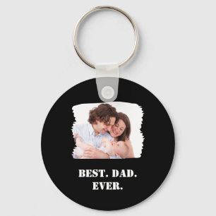 Aangepaste familiefoto Beste papa ooit Vaderdag Sleutelhanger