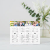 Aangepaste familiefoto Collage 2024 Maandelijkse k Briefkaart (Staand voorkant)