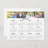 Aangepaste familiefoto Collage 2024 Maandelijkse k Briefkaart (Voorkant / Achterkant)