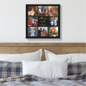 Aangepaste familiefoto collage "Alles wat je nodig Canvas Afdruk (Insitu (Slaapkamer))