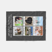 Aangepaste familiefoto collage Home Ingesteld Fleece Deken (Voorkant (Horizontaal))