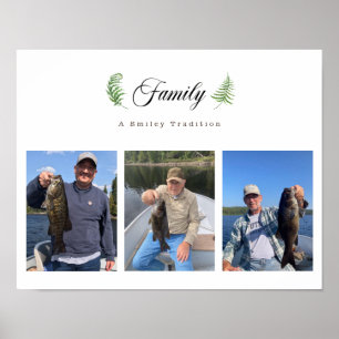 Aangepaste familiefoto collage Poster en afdrukken