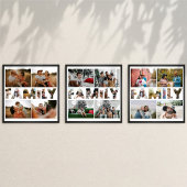 Aangepaste familiefoto collage Poster en afdrukken