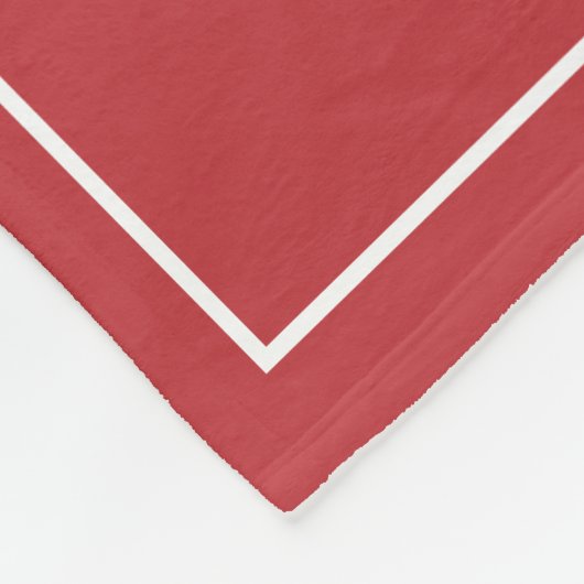 Aangepaste familiefoto collage Red Gingham Fleece Deken (Hoek)