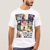 Aangepaste familiefoto-collage t-shirt (Voorkant)