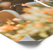 Aangepaste familiefoto en aangepaste namen poster (Hoek)