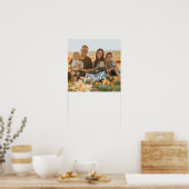 Aangepaste familiefoto en aangepaste namen poster (Keuken)