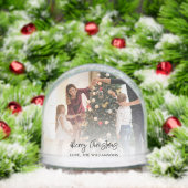 Aangepaste Familiefoto en Pet Dog Kerstmis Sneeuwbol (Kerstmis)