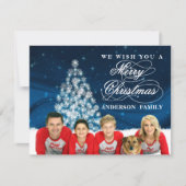 Aangepaste familiefoto feestdagenkaart (Voorkant)