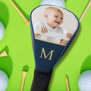 Aangepaste familiefoto gepersonaliseerd monogram golfheadcover