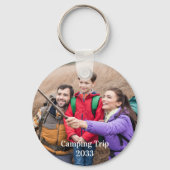 Aangepaste Familiefoto Gepersonaliseerde Dubbelzij Sleutelhanger (Achterkant)