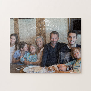 Aangepaste familiefoto   Gepersonaliseerde Jigzaag Legpuzzel