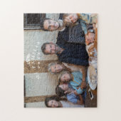 Aangepaste familiefoto | Gepersonaliseerde Jigzaag Legpuzzel (Verticaal)