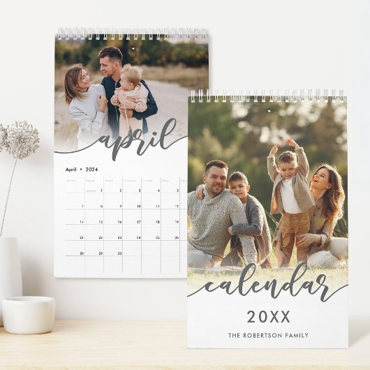 Aangepaste familiefoto kalender